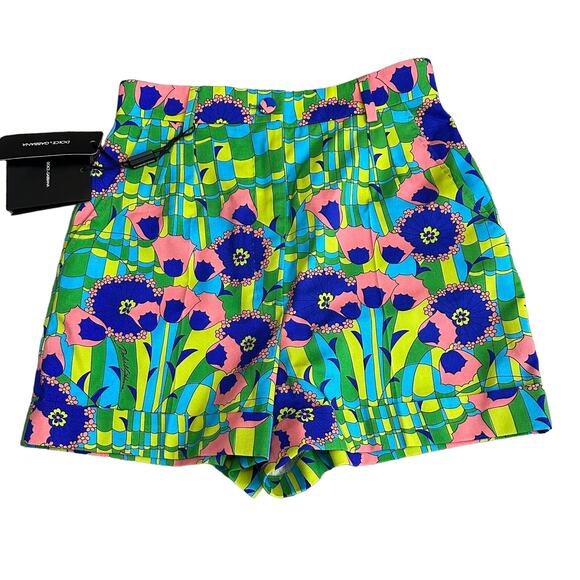 DOLCE & GABBANA 60S TAILORED SHORTS in St Anni Size 36 US 4 New with tags - Picture 1 of 5